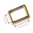 Load image into Gallery viewer, 20.30MM (3/4 INCH) RECTANGULAR RINGS (4 PCS) - Sew Smart