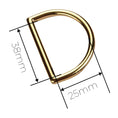 Load image into Gallery viewer, 38MM (1.5 INCH) D-RINGS (2 PCS) - Sew Smart