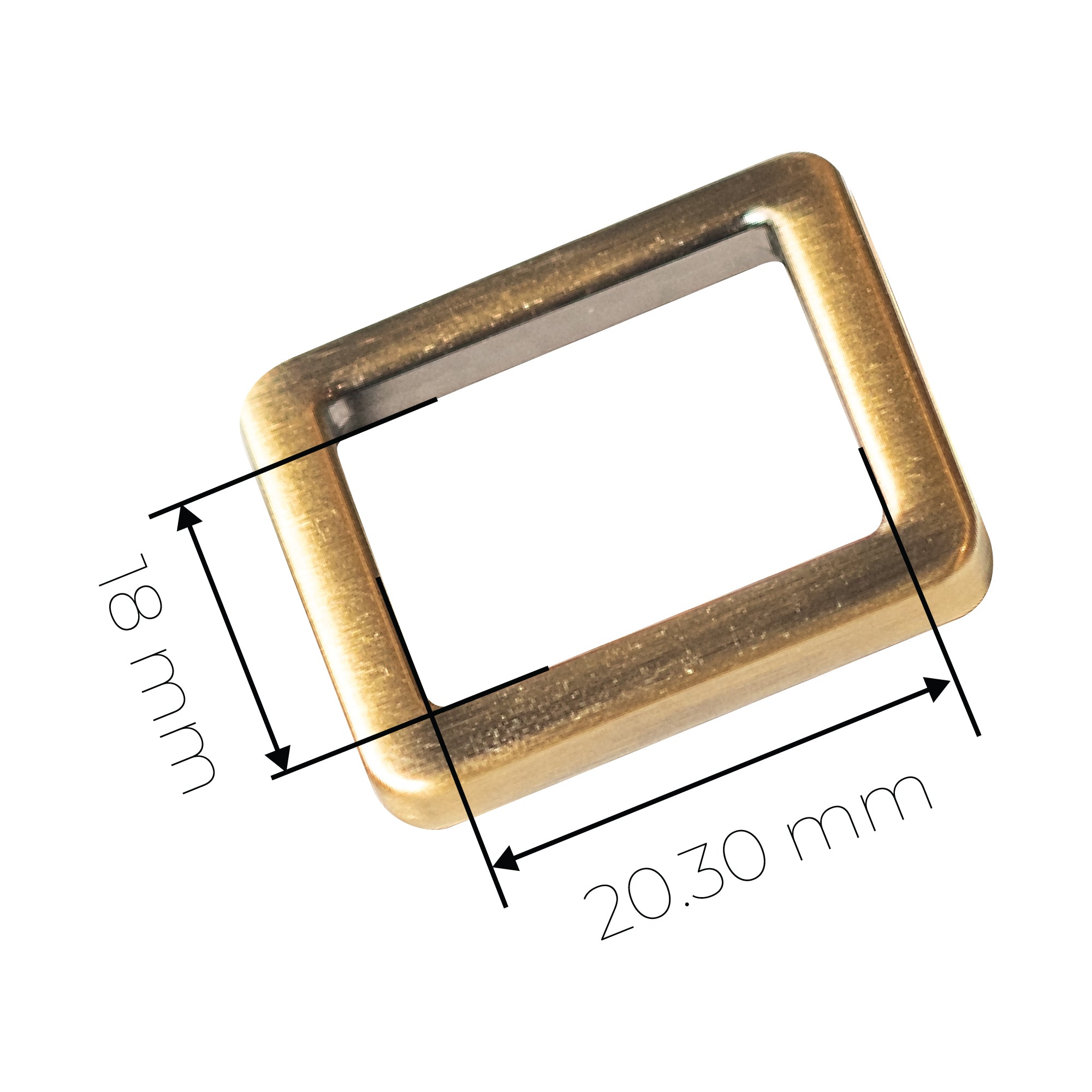 20.30MM (3/4 INCH) RECTANGULAR RINGS (4 PCS)