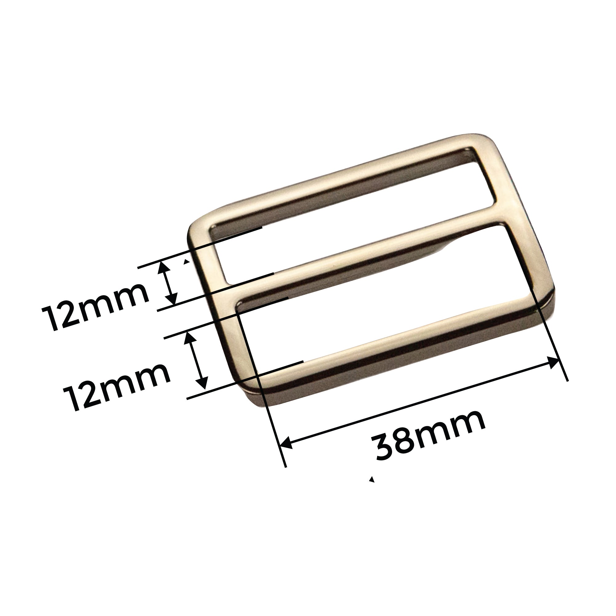 38MM (1.5 INCH) ADJUSTABLE SLIDERS RINGS (2 PCS)