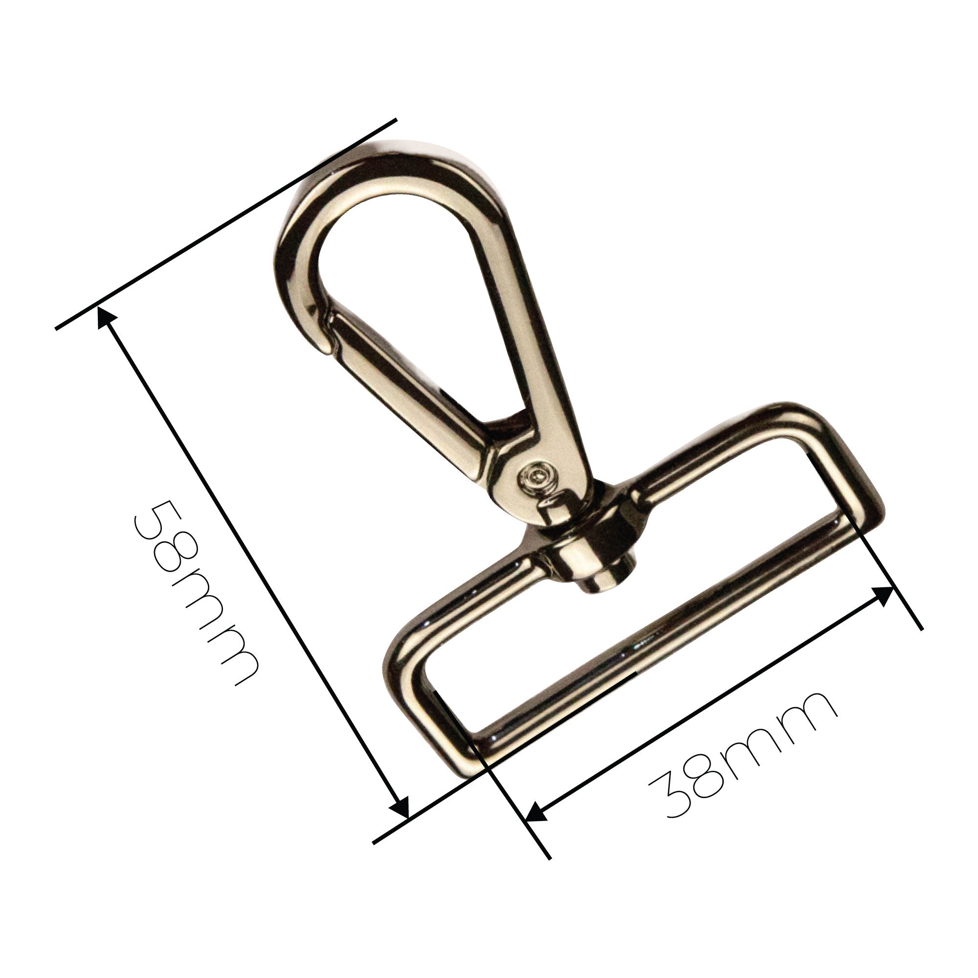 38MM (1.5 INCH) SWIVEL HOOK (2 PCS)