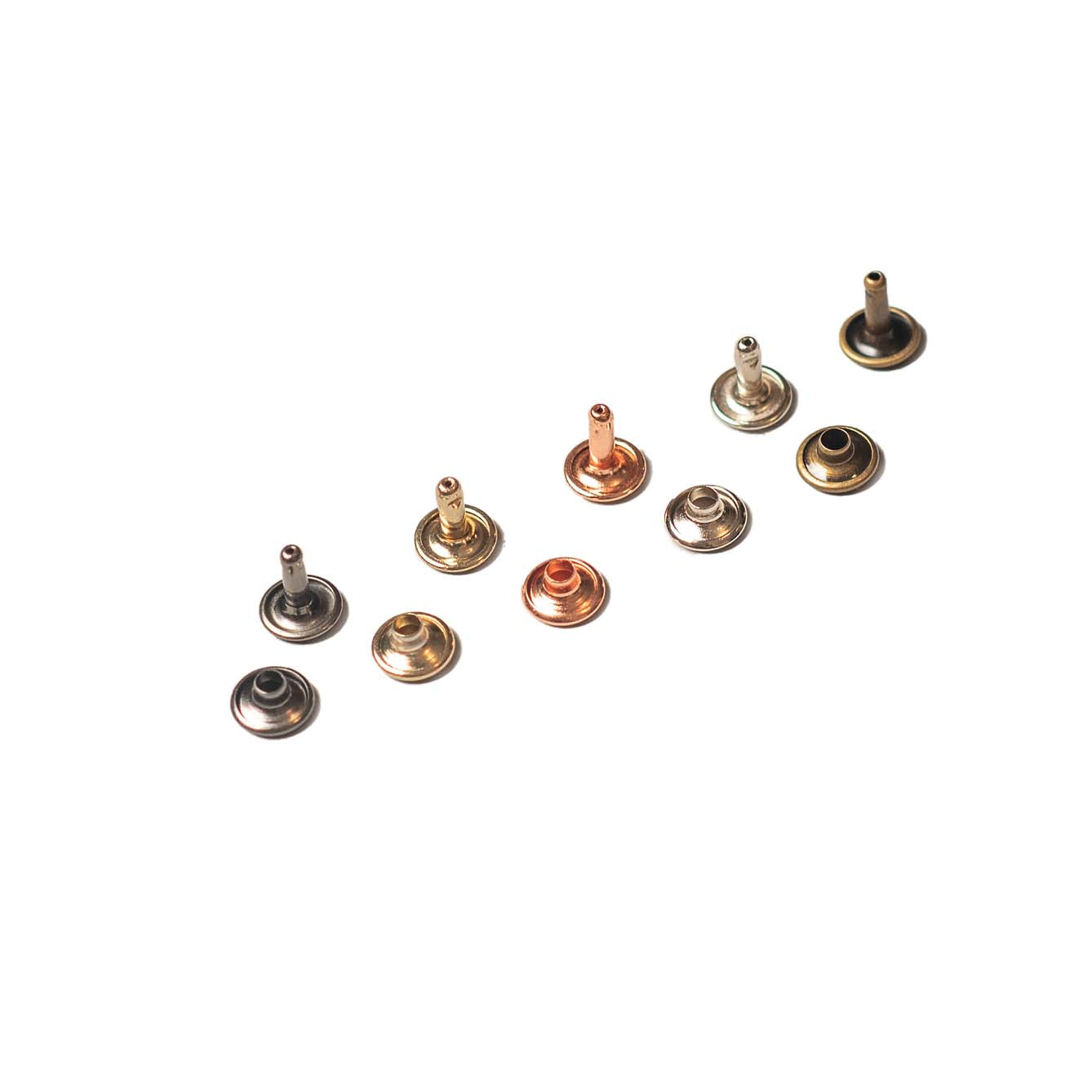 9MM DOUBLE CAP RIVETS (20 PAIRS)