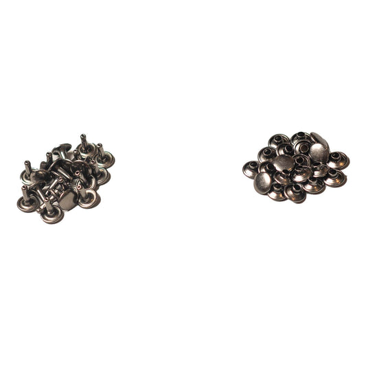 9MM DOUBLE CAP RIVETS (20 PAIRS)