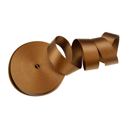 Sangle en nylon de 38 mm de large, couleur bronze