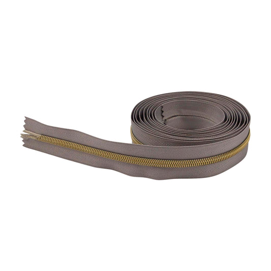 Zipper Tape -  Metalic Silver