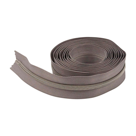 Zipper Tape -  Metalic Silver