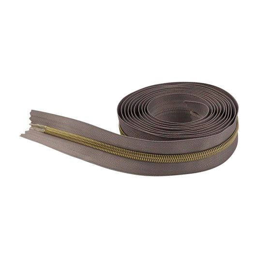 Zipper Tape -  Metalic Silver