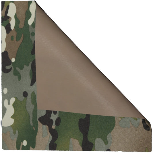 Toile imperméable vert armée